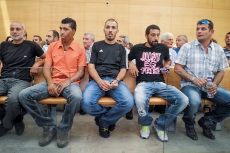 הנאשמים בבית-המשפט המחוזי בחיפה